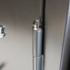 Image of Close-up of the heavy-duty hinge on the Remington Express 24-Gun Fireproof and Waterproof Gun Safe.