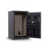 Image of Winchester Home 12 fireproof safe with electronic lock, showing open door and interior storage space.