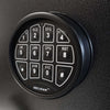 Image of Electronic lock keypad of the Remington fireproof waterproof gun safe for secure access.