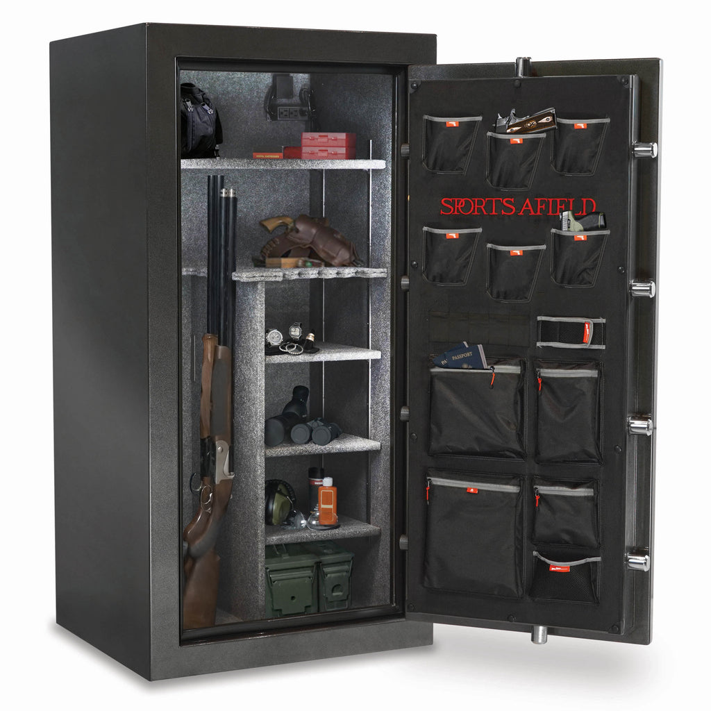 Sports Afield Haven Series 36-Gun Fire and Waterproof Biometric Lock Gun Safe