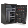 Image of Interior view of the Sports Afield Haven fireproof gun safe with shelves and organizational pockets.