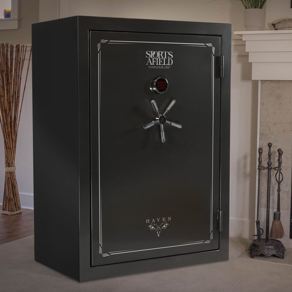 Sports Afield Haven Series 48-Gun Fire and Waterproof Electronic Lock Gun Safe