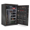 Image of Interior view of the Sports Afield fireproof gun safe showcasing shelves and firearm storage.