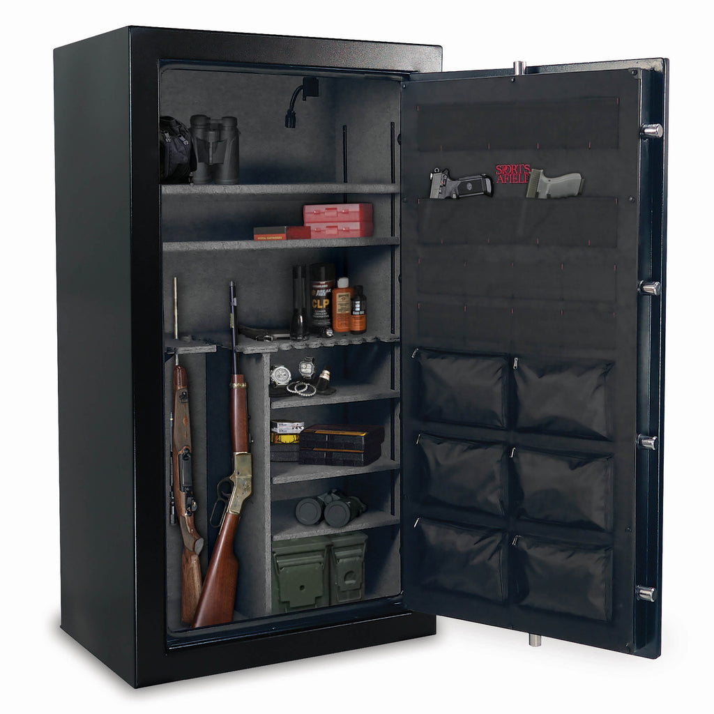 Sports Afield Preserve Series 60-Gun Fire and Waterproof Gun Safe with Electronic Lock