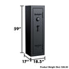 Image of Remington Gun Club 12 + 2-Gun Fireproof Waterproof Gun Safe with dimensions 59" x 17" x 18.5"