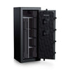 Image of Fireproof waterproof gun safe from Remington, featuring an electronic lock and spacious interior for secure storage.