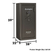 Image of Remington Express fireproof waterproof gun safe with dimensions 59x22x28 inches and weight 567.50 lbs.