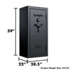 Image of Remington Gun Club 26 + 4-Gun Fireproof Waterproof Gun Safe with dimensions and weight information