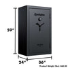 Image of Remington Gun Club 36 + 4-Gun Fireproof Waterproof Gun Safe with electronic lock and dimensions 59" x 24" x 36".