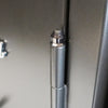 Image of Close-up of the heavy-duty hinge on the Remington Express 34-Gun Fireproof and Waterproof Gun Safe.